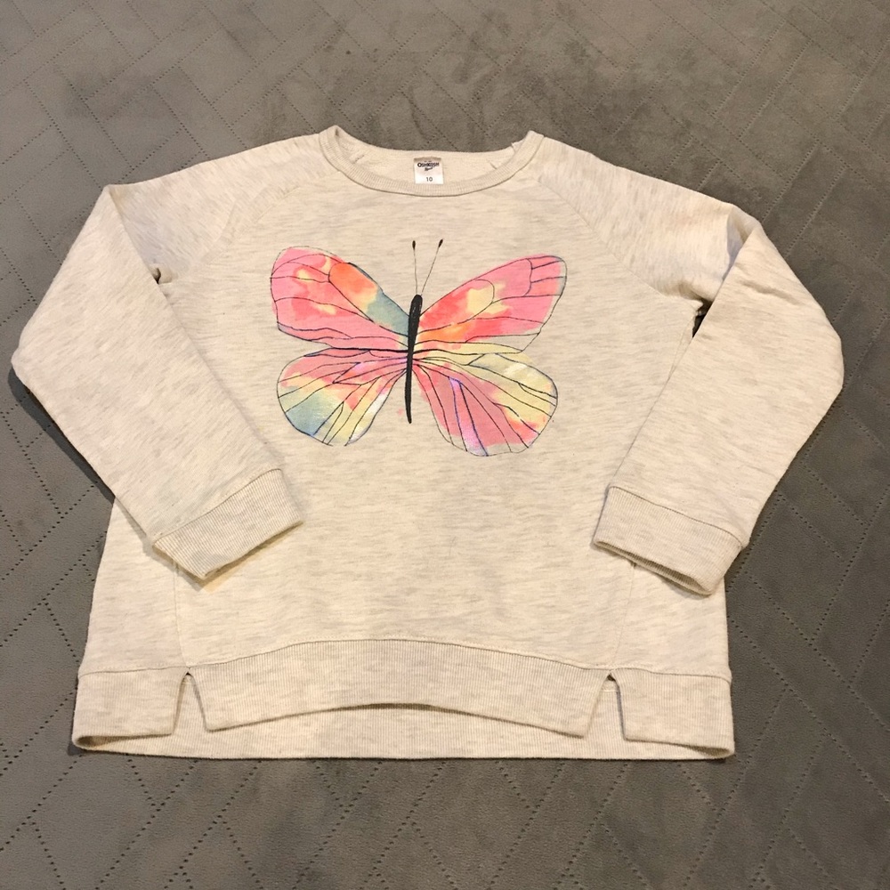 Osh Kosh B’gosh Butterfly sweatshirt Sz 10